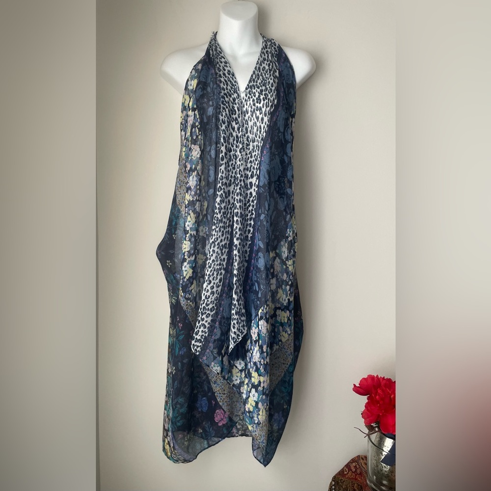 Swim Pool Beach Multicolor Coverup Long Vest